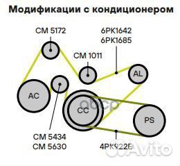 Ролик привод. ремня для а/м Ford Transit