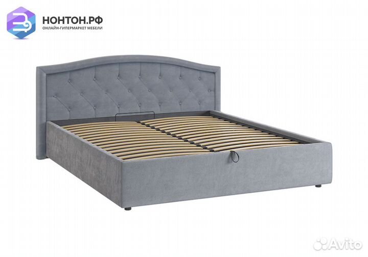 Кровать Верона 2 1.8 м серая