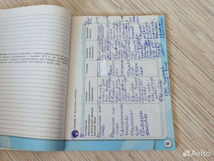 Рабочая тетрадь История России