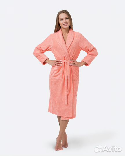 Махровый халат с именной вышивкой на заказ