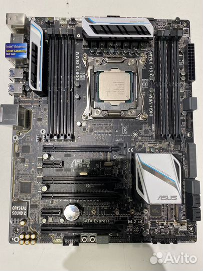 Материнская плата Asus X99-A + процессор LGA 2011