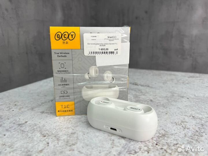 Беспроводные наушники T1C (Белый)