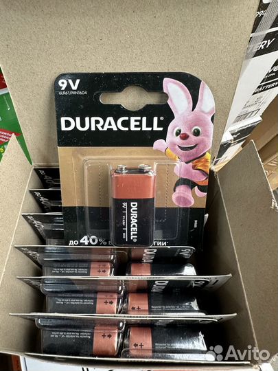 Аккумуляторные батарейки крона дюрасел duracell