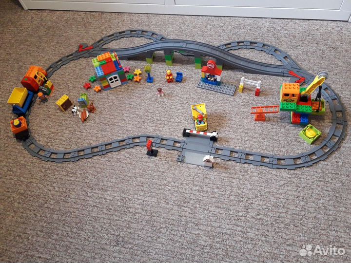 Lego duplo грузовой поезд 10508 допнабор 10506