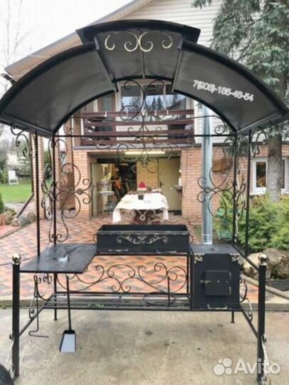 Мангал с печью