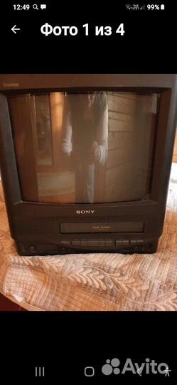 Телевизор видеодвойка Sony Trinitron KV-14v1k