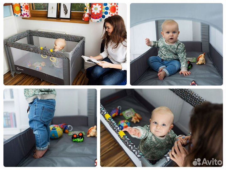 Прокат. Доставка. Манеж кровать складной