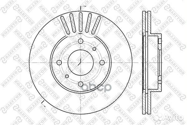6020-2231V-SX диск тормозной передний Nissan P