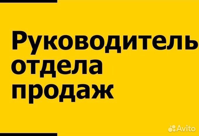 Руководитель отдела продаж