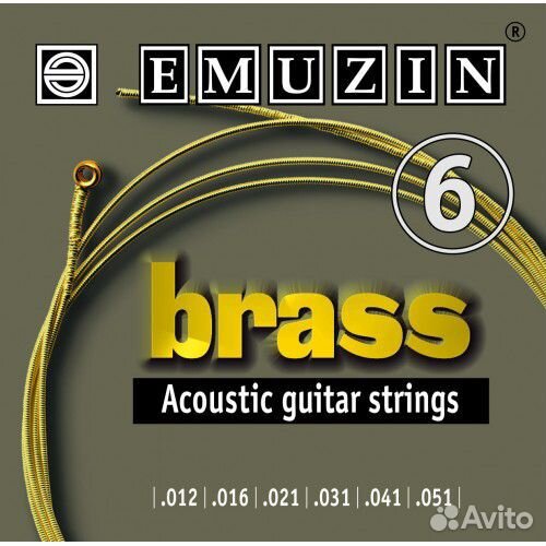 Струны для акустической гитары emuzin 6а104