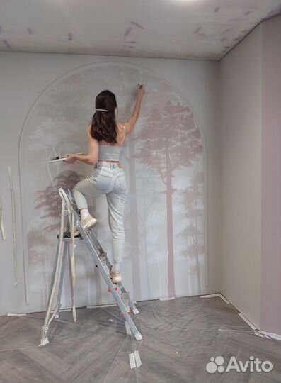 Роспись стен, роспись мебели, реставрация