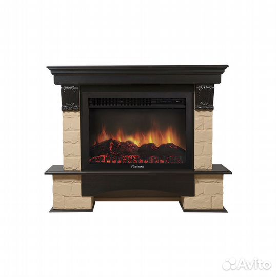 Портал Firelight Forte 30S камень бежевый, шпон ве