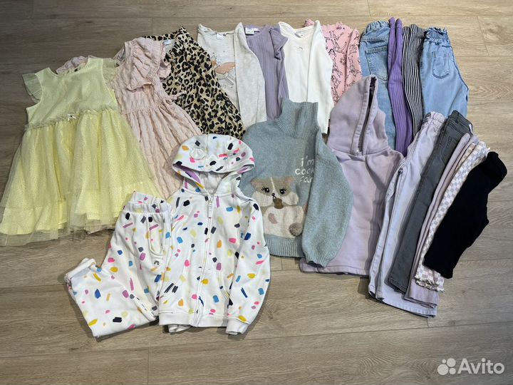 Вещи пакетом на девочку 110-116