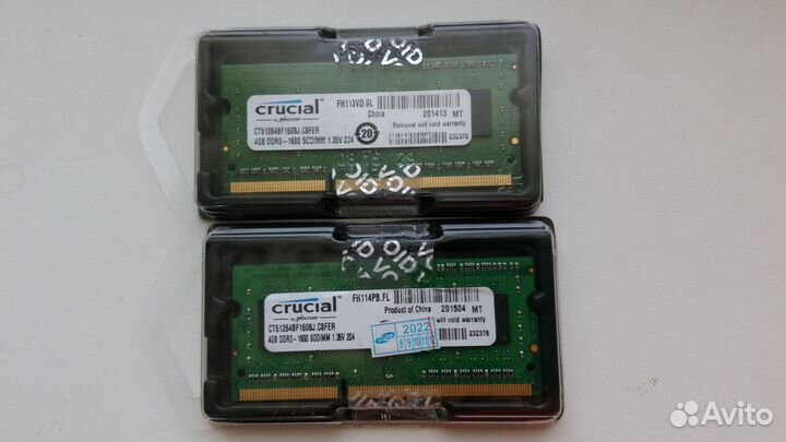 Оперативная память ddr3 4 GB для ноутбука