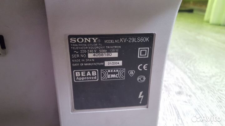 Телевизор 72см sony kv-29ls62