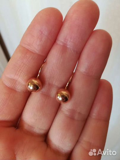 Золотые серьги советские