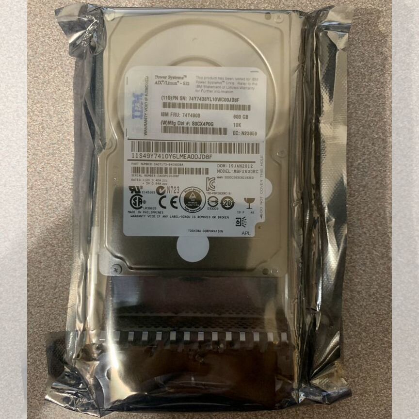 [74Y4900] Жесткий Диск Ibm 600gb 10k Sas 2.5 74y4900