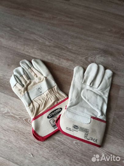 Кожаные перчатки стронг