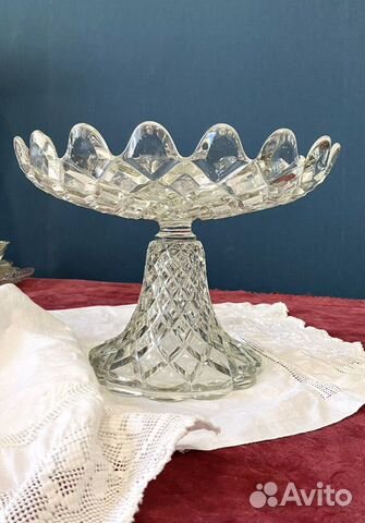 Ваза для фруктов антиквариат Мальцов