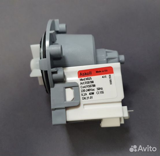 Насос Askoll 40W (медь) для стиральной машины