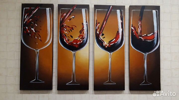 Картина большая на холсте