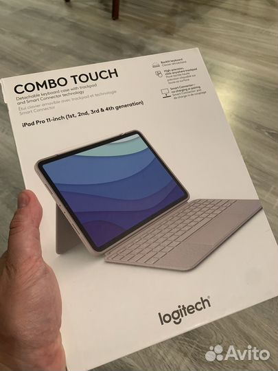 Чехол клавиатура Logitech combo touch iPad pro 