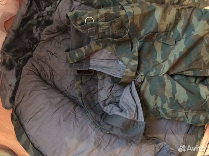 Камуфляж зимний (флора) новый 52-3