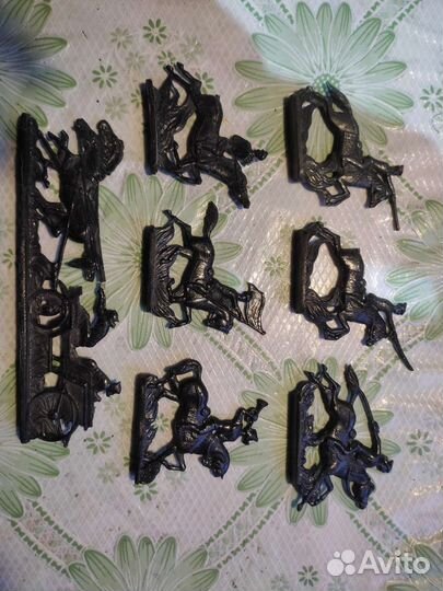 Набор оловянные солдатики буденовцы тачанка