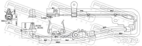 Датчик ABS передний правый 01606013 Febest