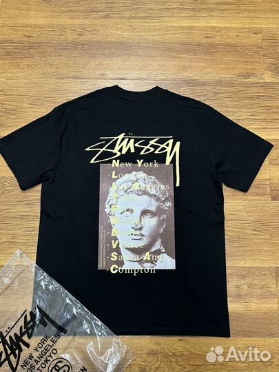 Футболка Stussy Portrait черная S M L XL