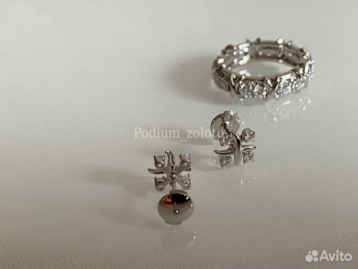 Tiffany серьги пусеты