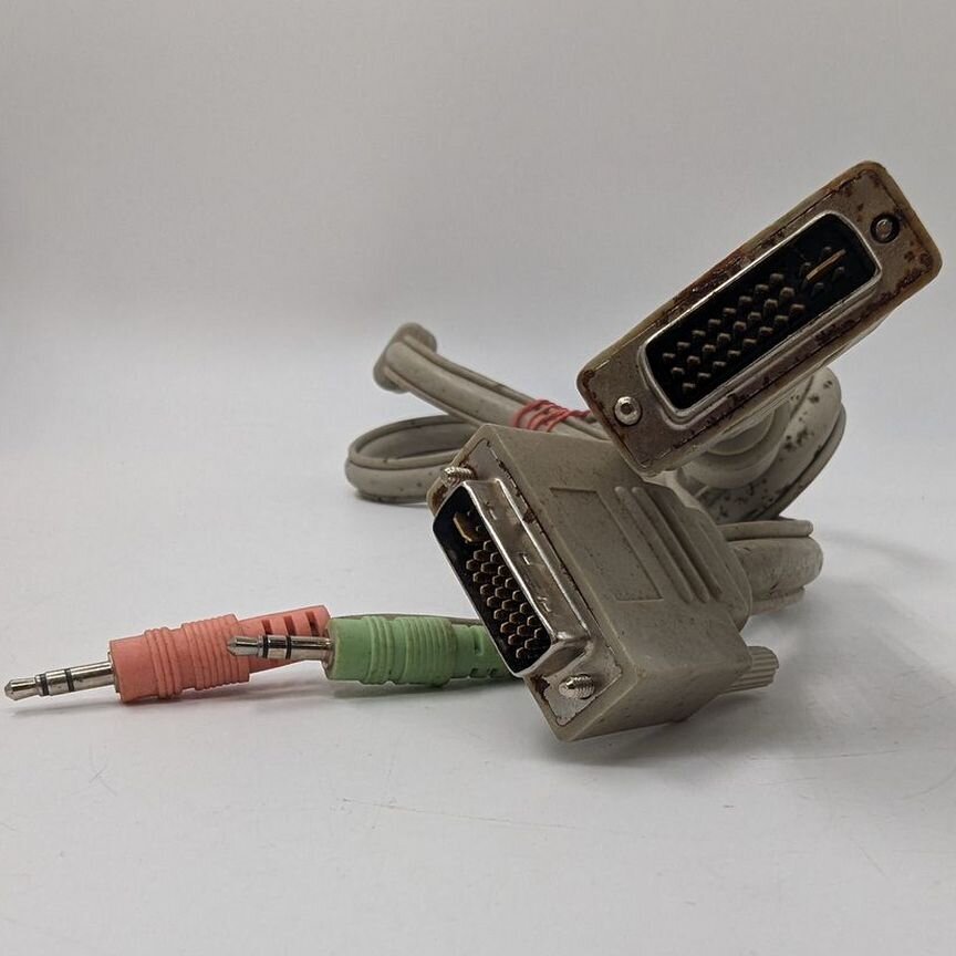 [DVI - DVI] Кабель+ Audio Jack, 1.2 М