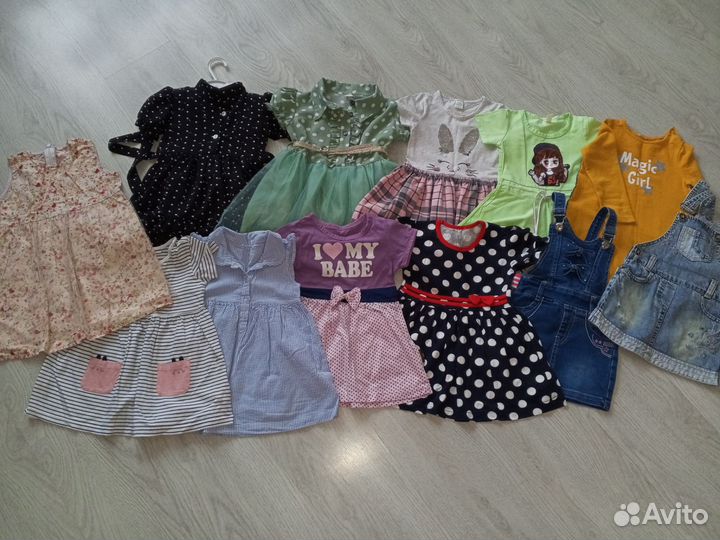 Вещи пакетом на девочку 86 92