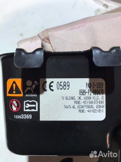 Подушка безопасности пассажира Jeep Cherokee KL