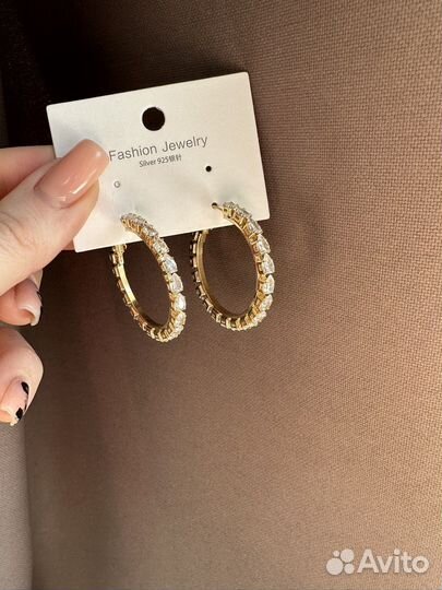 Серьги кольца