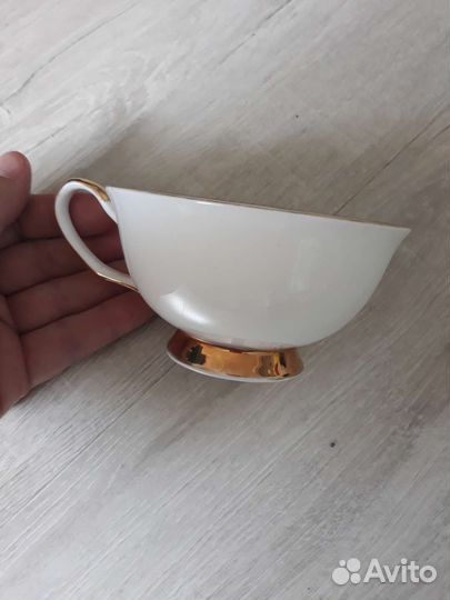 Чашки костяной фарфор СССР 6шт