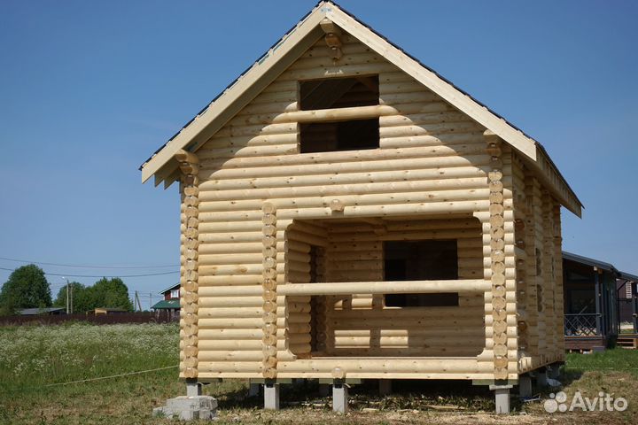 Сруб Дома. Диаметр бревна 22см