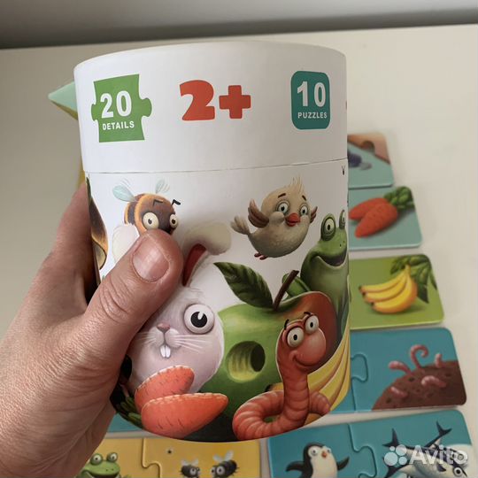 Пазлы Puzzlika My Food как новые 20 элементов