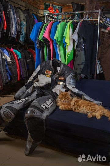 Мотокуртка мужская кожаная косуха