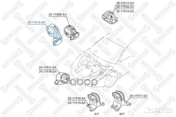 Подушка двигателя правая Mitsubishi Galant EA