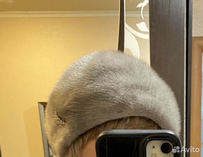Берет женский норковый