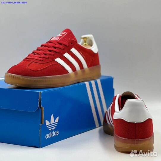 Кроссовки Adidas Gazelle Red (Арт.87597)