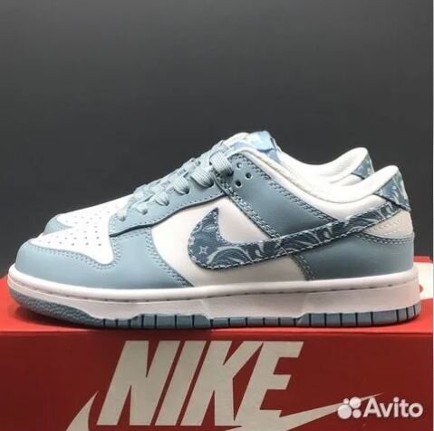 Кроссовки Nike Dunk Low Blue Paisley