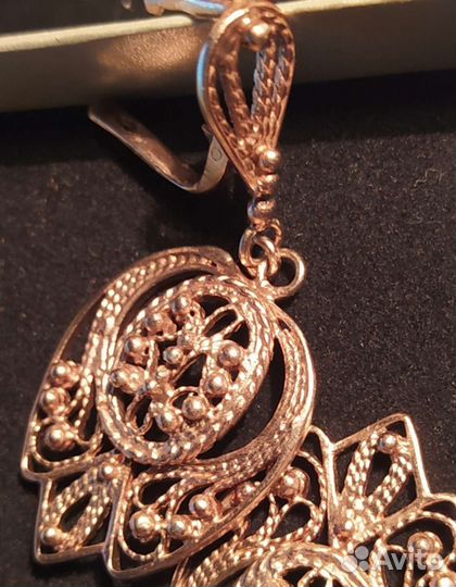 Серебряные серьги СССР винтаж