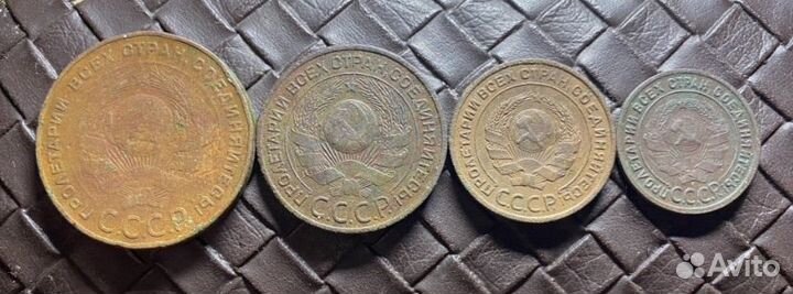 Медные монеты 1924 г СССР набор