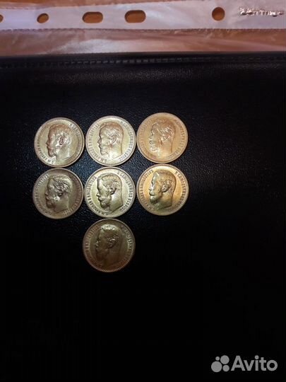 5 рублей 1898, 1899 год золото Николай 2