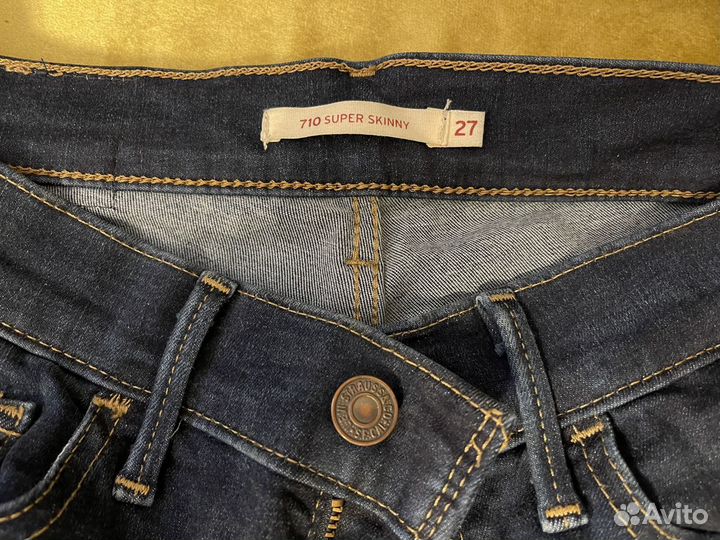 Джинсы женские levis размер 27 super skinny