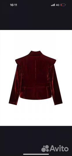 Жакет бордо бархат