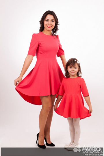 Комплект платьев Family Look для мамы и дочки