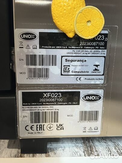 Печь конвекционная unox xf023 anna